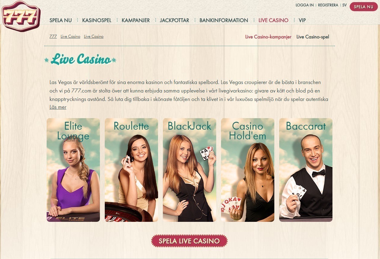 Live casino 777