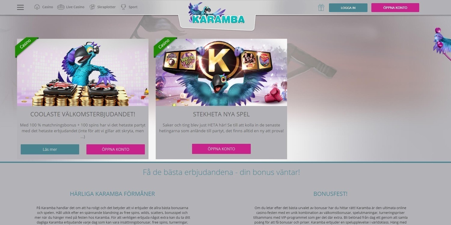 Karamba bonusar