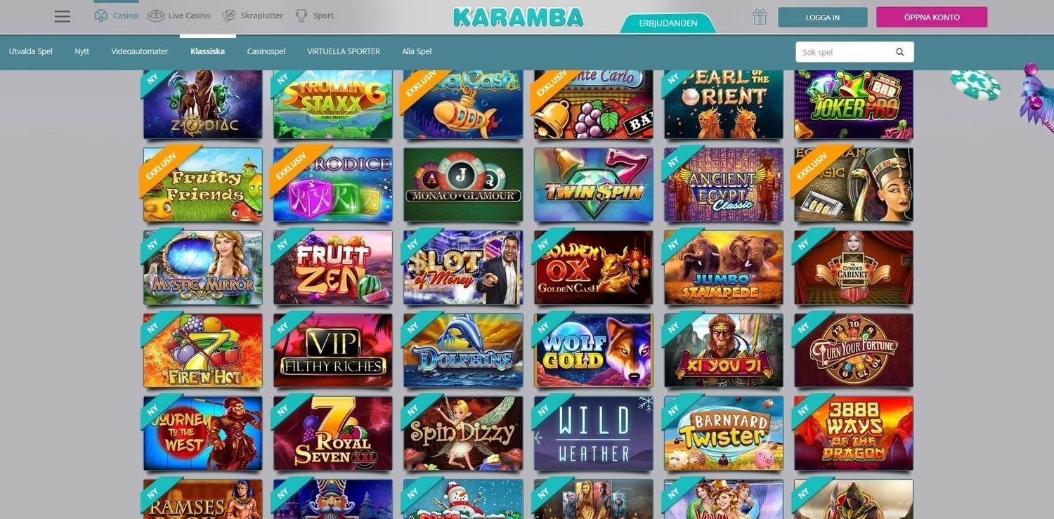 Karamba spelautomater