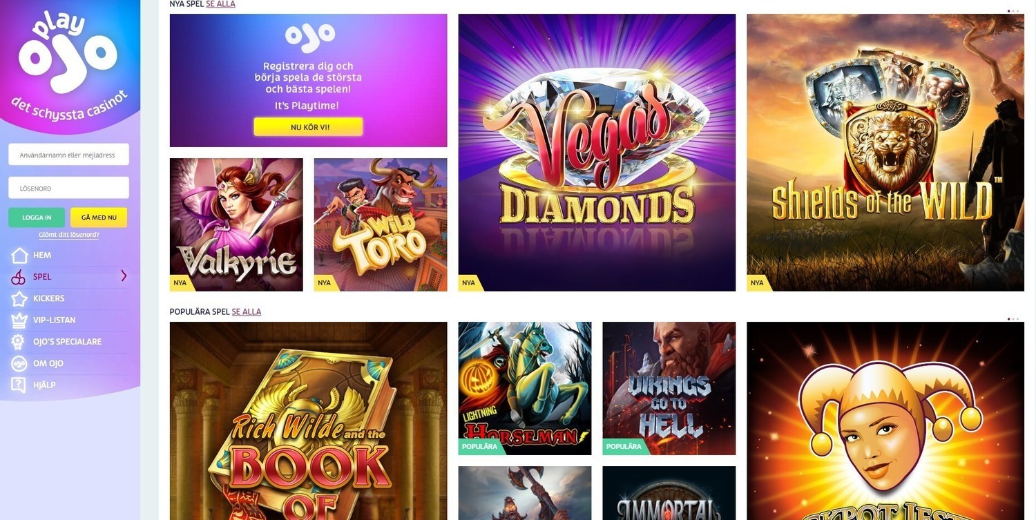 Playojo spelautomater