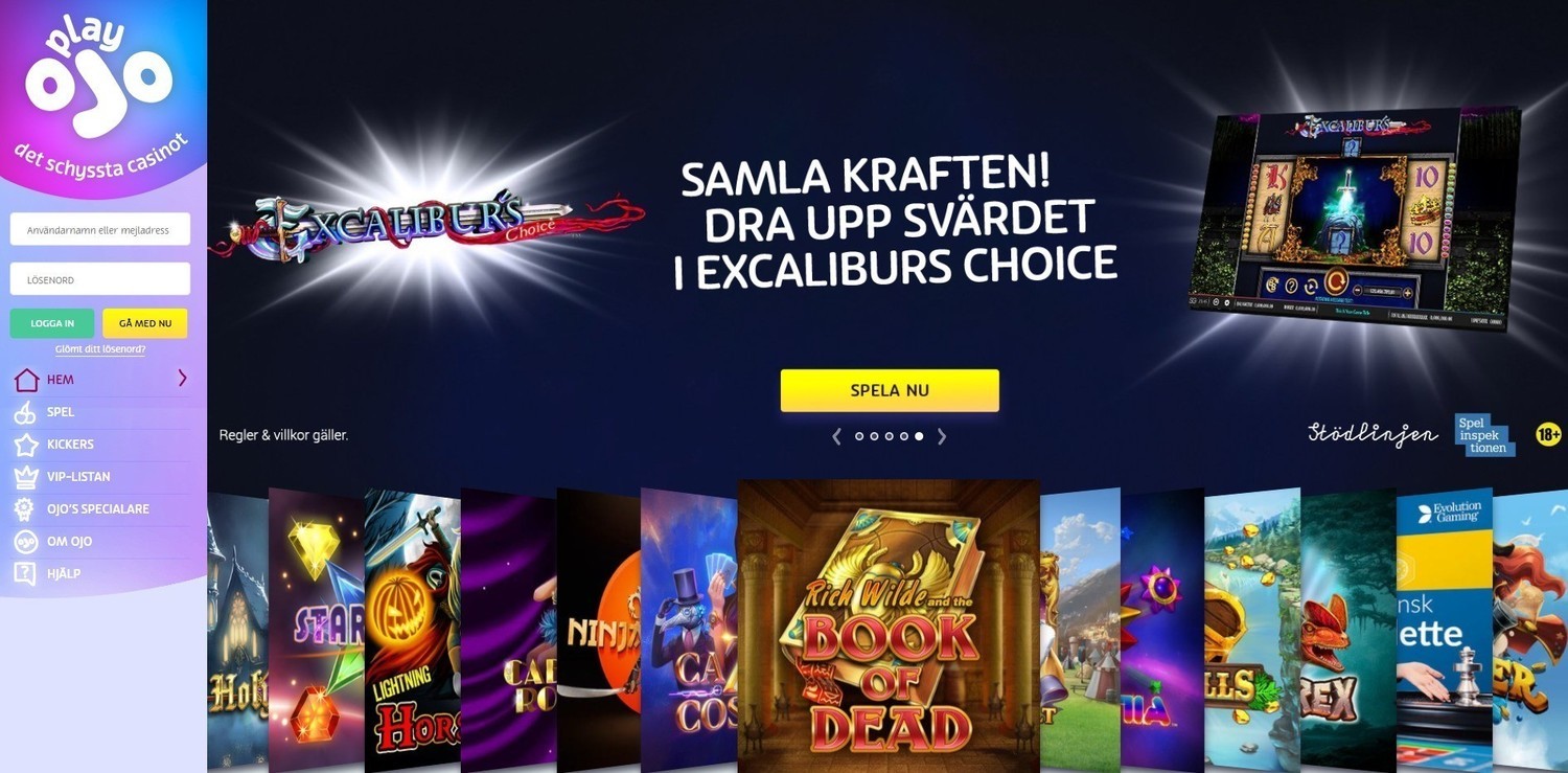 PlayOjo Casino online