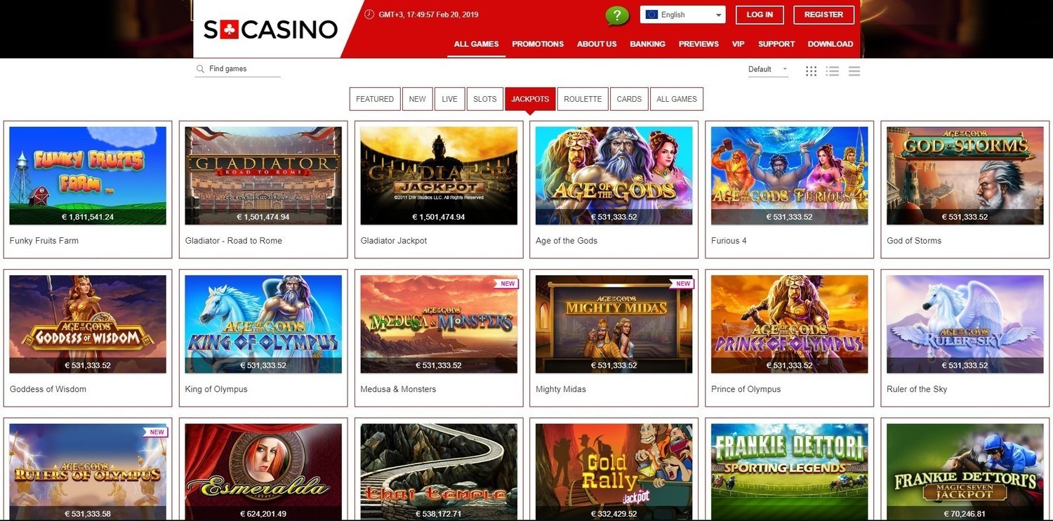SCasino Spelautomater