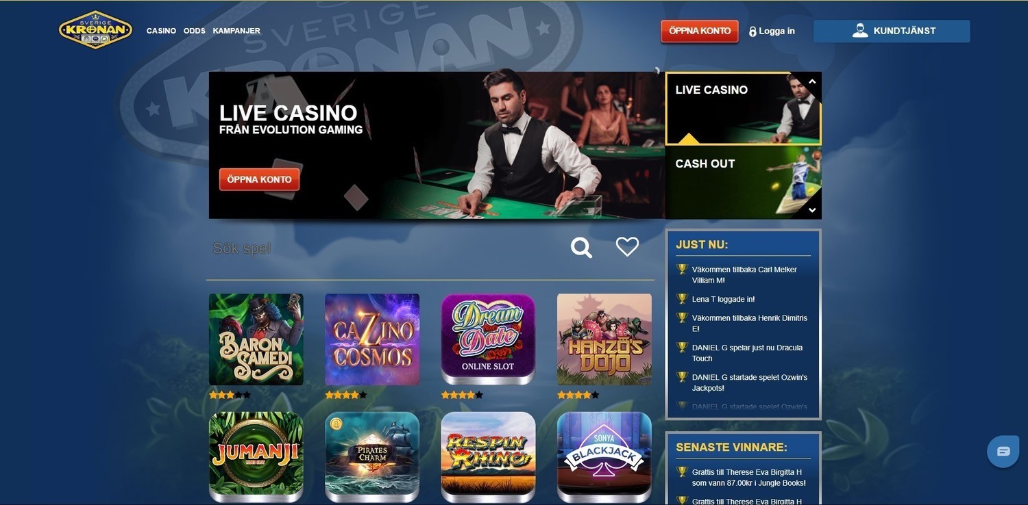 Recension: Sverige Kronan Casino